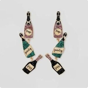 SUGARFIX by BaubleBar 'Champagne Problems' Statement Earrings new with tags